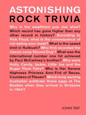 cover image of Astonishing Rock Trivia
